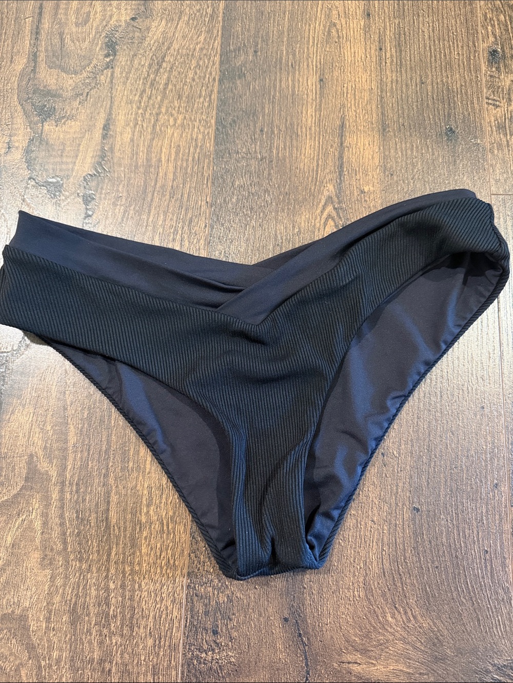 L*spaced ribbed pratt v-front bikini bottoms